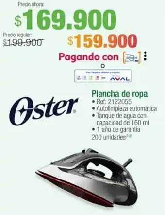 Jumbo Oster Plancha de ropa oferta