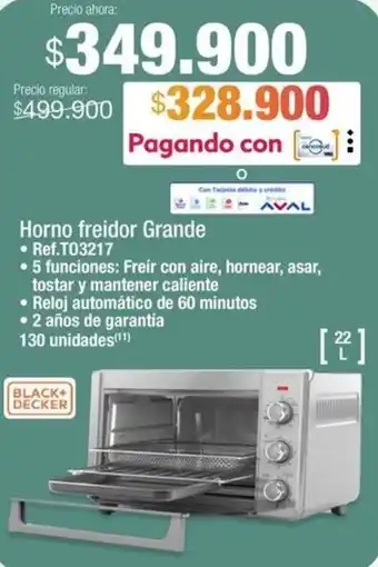 Jumbo Horno freidor Grande oferta