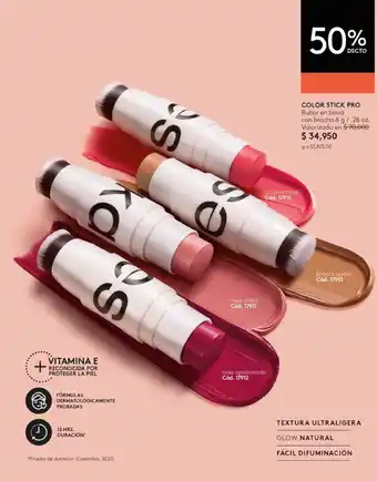 Ésika COLOR STICK PRO Rubor en barra con brocha 8 g/ .28 oz. oferta