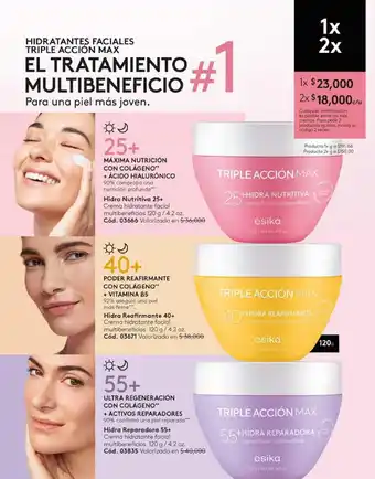 Ésika Hidra Nutritiva 25+ Crema hidratante facial multibeneficios 120 g/4.2 oz. oferta