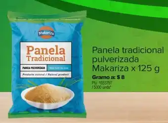 Surtimax Panela tradicional pulverizada Makariza x 125 g oferta