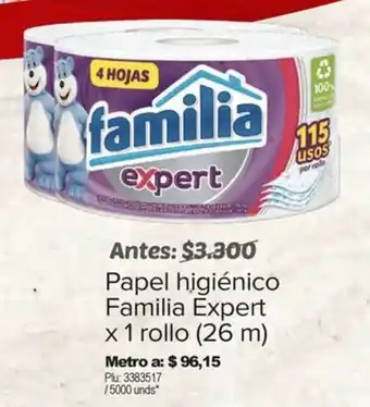 Surtimax Papel higiénico Familia Expert x 1 rollo (26 m) x 2 und. oferta