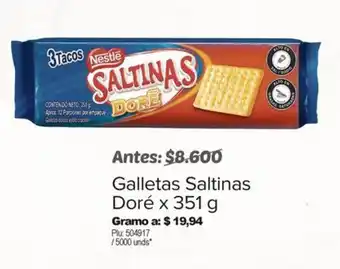 Surtimax Galletas Saltinas Doré x 351 g oferta
