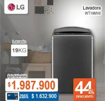 Alkosto LG Lavadora WT19MV6 oferta