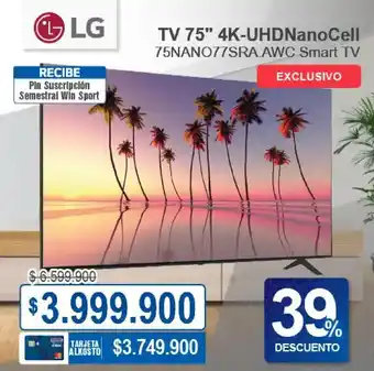 Ktronix LG TV 75" 4K-UHD NanoCell oferta