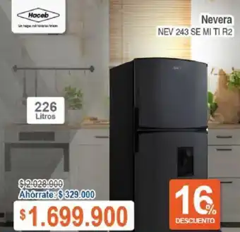 Ktronix Haceb Nevera NEV 243 SE MI TI R2 oferta