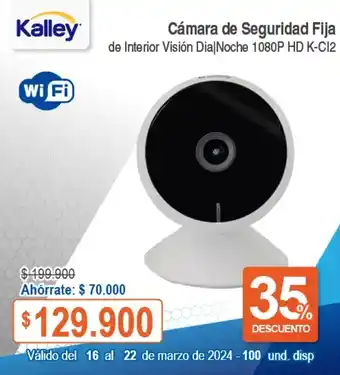 Alkosto Kalley Cámara de Seguridad Fija oferta
