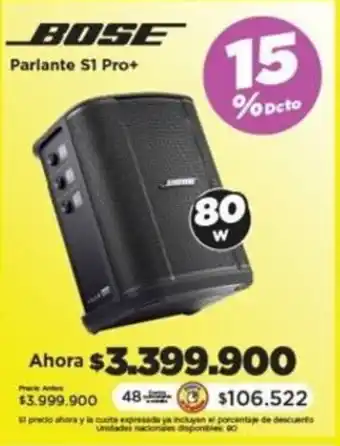 Alkomprar BOSE Parlante S1 Pro+ oferta