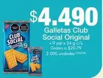 Metro Club social - galletas original oferta