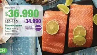 Jumbo Filete de salmón fresco oferta