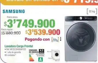 Jumbo Samsung - lavadora carga frontal oferta