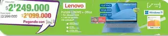 Jumbo Lenovo - portátil + office oferta