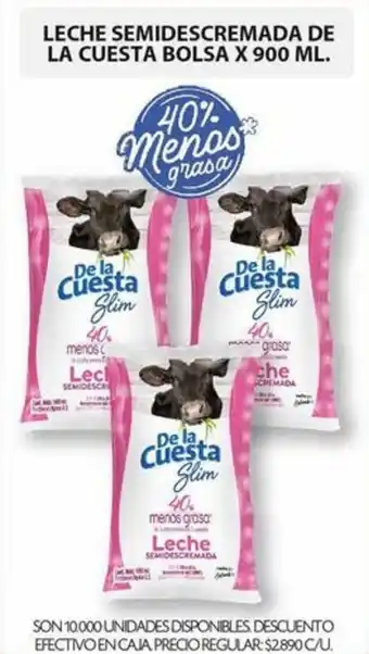 Ara LECHE SEMIDESCREMADA DE LA CUESTA BOLSA X 900ML x 3 oferta