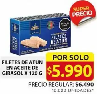 Ara FILETES DE ATÚN EN ACEITE DE GIRASOL X 120G oferta