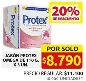 Ara JABÓN PROTEX OMEGA DE 110G X 3UN oferta
