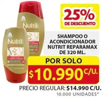 Ara SHAMPOO O ACONDICIONADOR NUTRIT REPARAMAX DE 320ML oferta