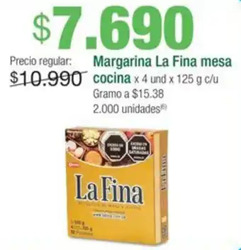 Jumbo Margarina La Fina mesa cocina oferta