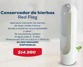 Tiendas D1 Conservador de hierbas Red Flag oferta