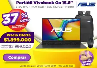 Alkomprar ASUS Portátil Vivobook Go 15.6" oferta