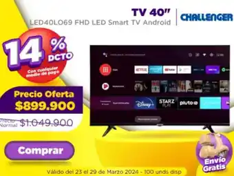 Alkomprar CHALLENGER TV 40" oferta