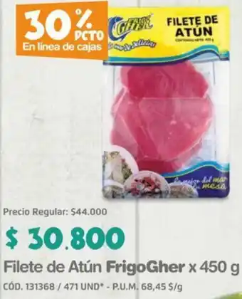 Makro Filete de Atún FrigoGher x 450g oferta