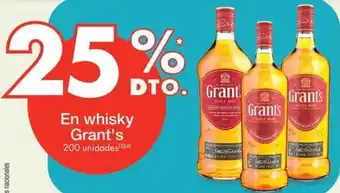 Metro En whisky En whisky Grant's 200 unidades (34) oferta