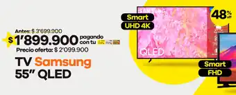 Éxito TV Samsung 55" QLED oferta