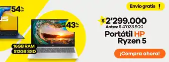 Éxito Portátil HP Ryzen 5 oferta