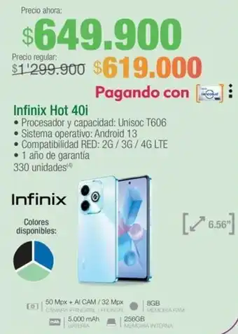 Jumbo Infinix Hot 40i 256GB oferta