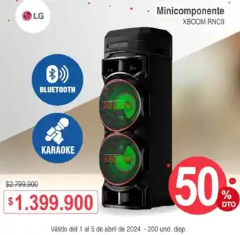Ktronix LG Minicomponente XBOOM RNC9 oferta