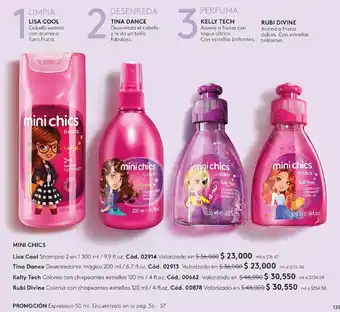 Ésika MINI CHICS Lisa Cool Shampoo 2 en 1 300 ml/9.9 fl.oz. oferta