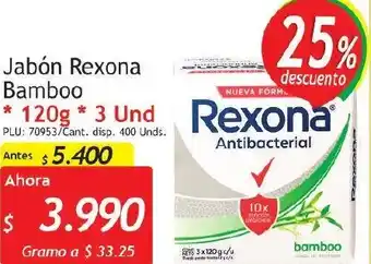 Belalcazar Jabón Bamboo 120g 3 Und oferta