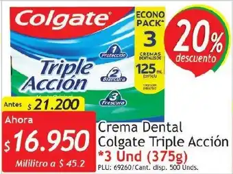 Belalcazar Crema Dental Colgate Triple Acción 375g oferta