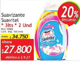 Suavizante Suavitel 3lts