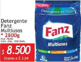Belalcazar Detergente Fanz Multiusos 2800g oferta