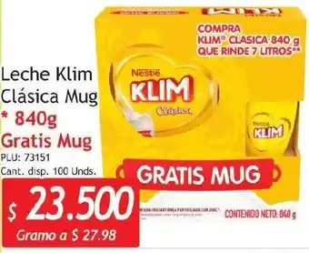 Leche Klim Clásica Mug 840g