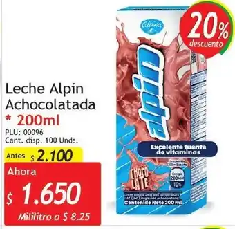 Belalcazar Leche Alpin Achocolatada 200ml oferta