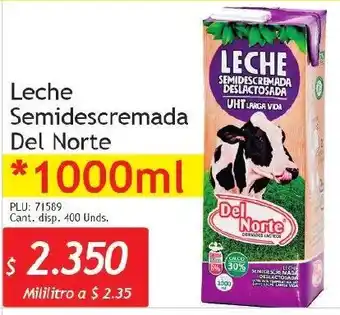 Belalcazar Leche Semidescremada Del Norte 1000ml oferta