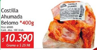 Belalcazar Costilla Ahumada Belomo 400g oferta