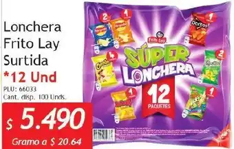 Belalcazar Lonchera Frito Lay Surtida 12 Und oferta