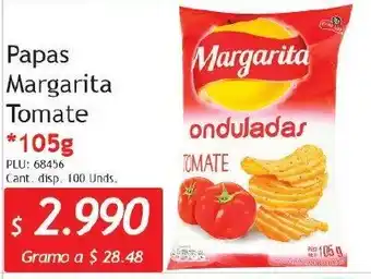 Belalcazar Papas Margarita Tomate 105g oferta