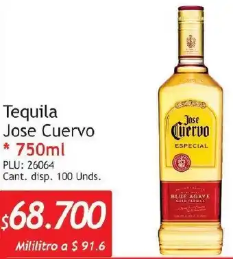 Belalcazar Tequila Jose Cuervo 750ml oferta