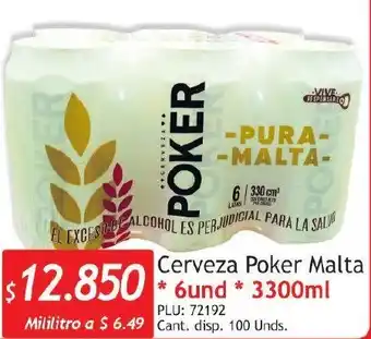 Cerveja Poker Malta 3300ml