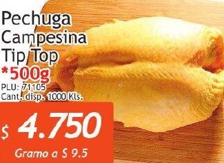 Belalcazar Pechuga Campesina Tip Top 500g oferta