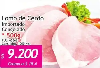Belalcazar Lomo de Cerdo Importado Congelado 500g oferta