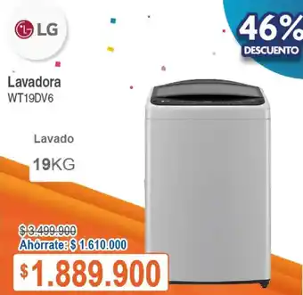 Alkosto LG Lavadora WT19DV6 oferta