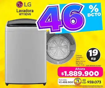 Alkomprar LG Lavadora WT19DV6 oferta