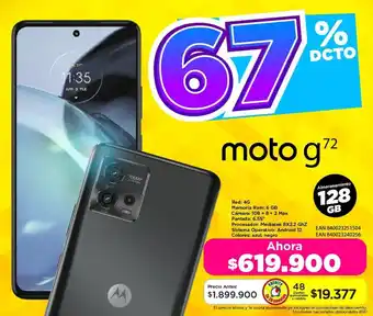 Alkomprar motorola moto g72 128GB oferta