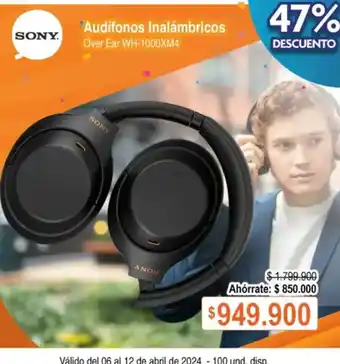 Alkosto SONY Audífonos Inalámbricos oferta