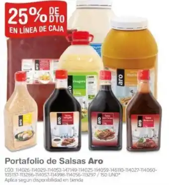 Makro Portafolio de Salsas Aro oferta